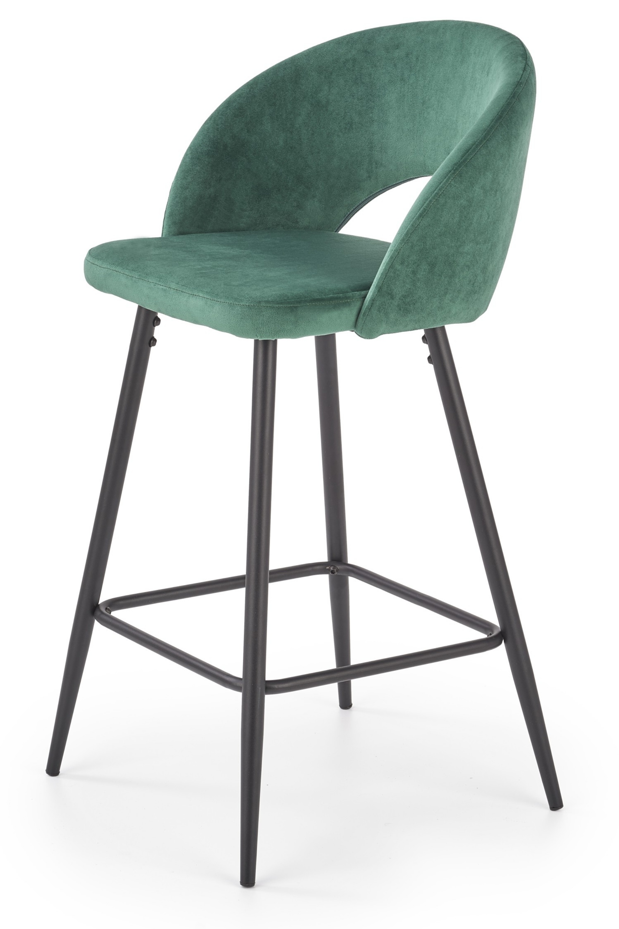 Hoker tapicerowany Fluosom zielony  - zdjęcie 1