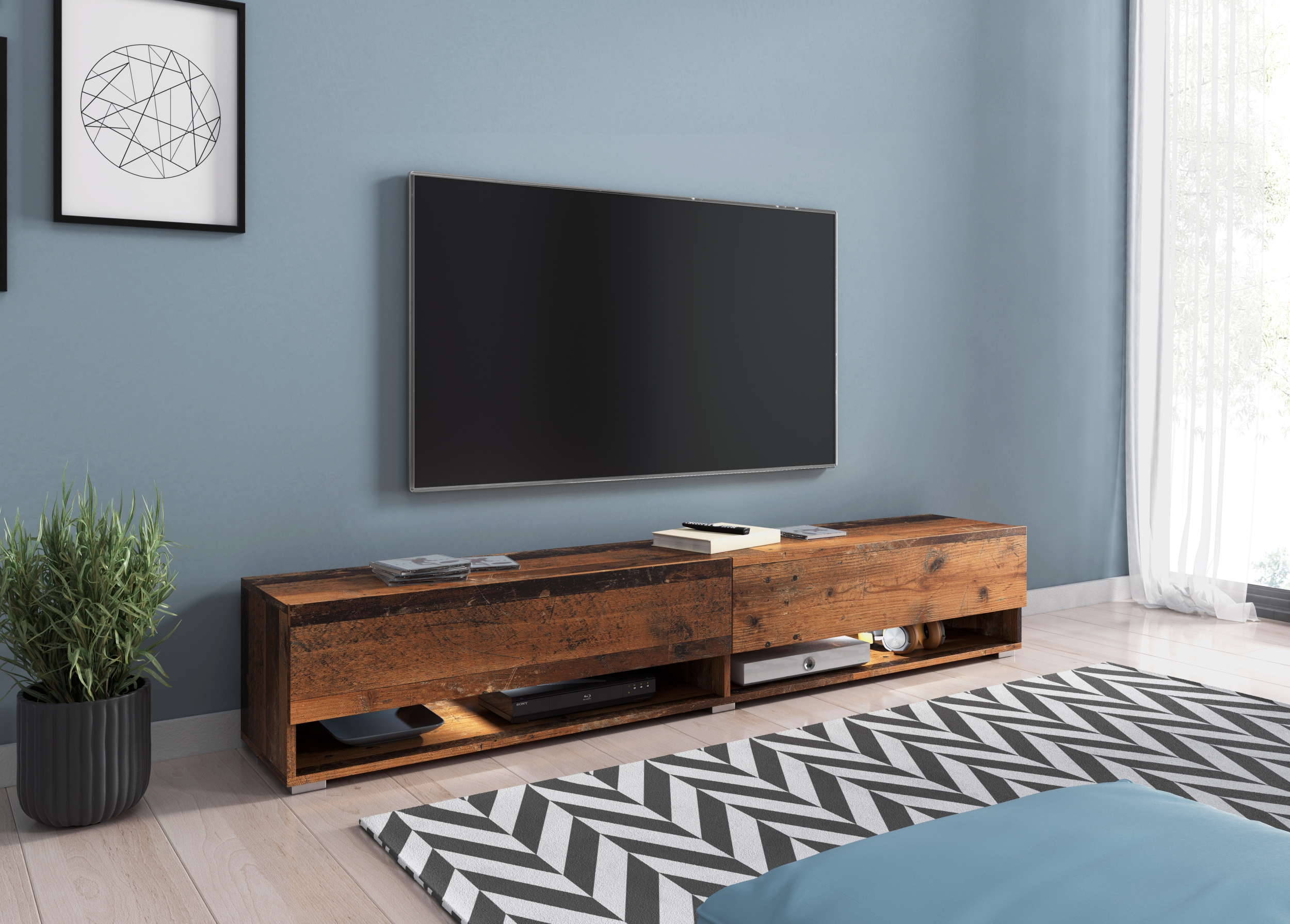 Szafka RTV Wander 180 cm old style