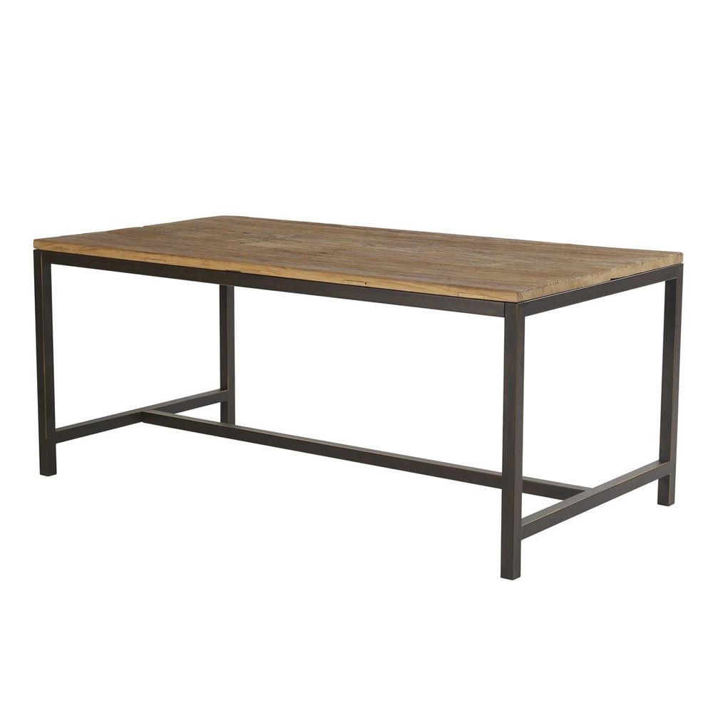 Stół do jadalni Maksimir 180x90 cm z wiązowego drewna - zdjęcie 1