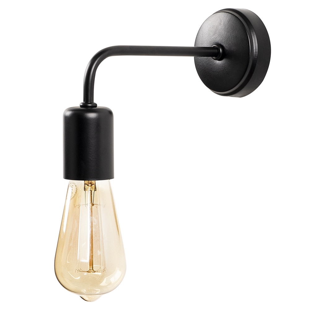 Kinkiet ścienny Nondity minimalistyczny średnica 8 cm czarny - zdjęcie 1