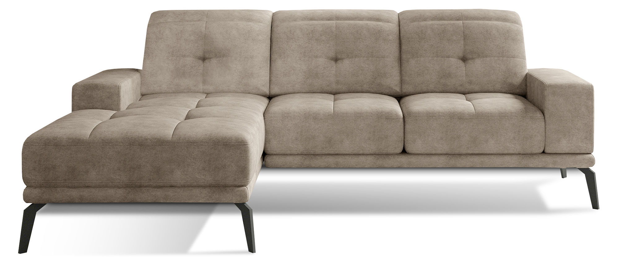 Narożnik Alisario L-kształtny beżowy lewostronny