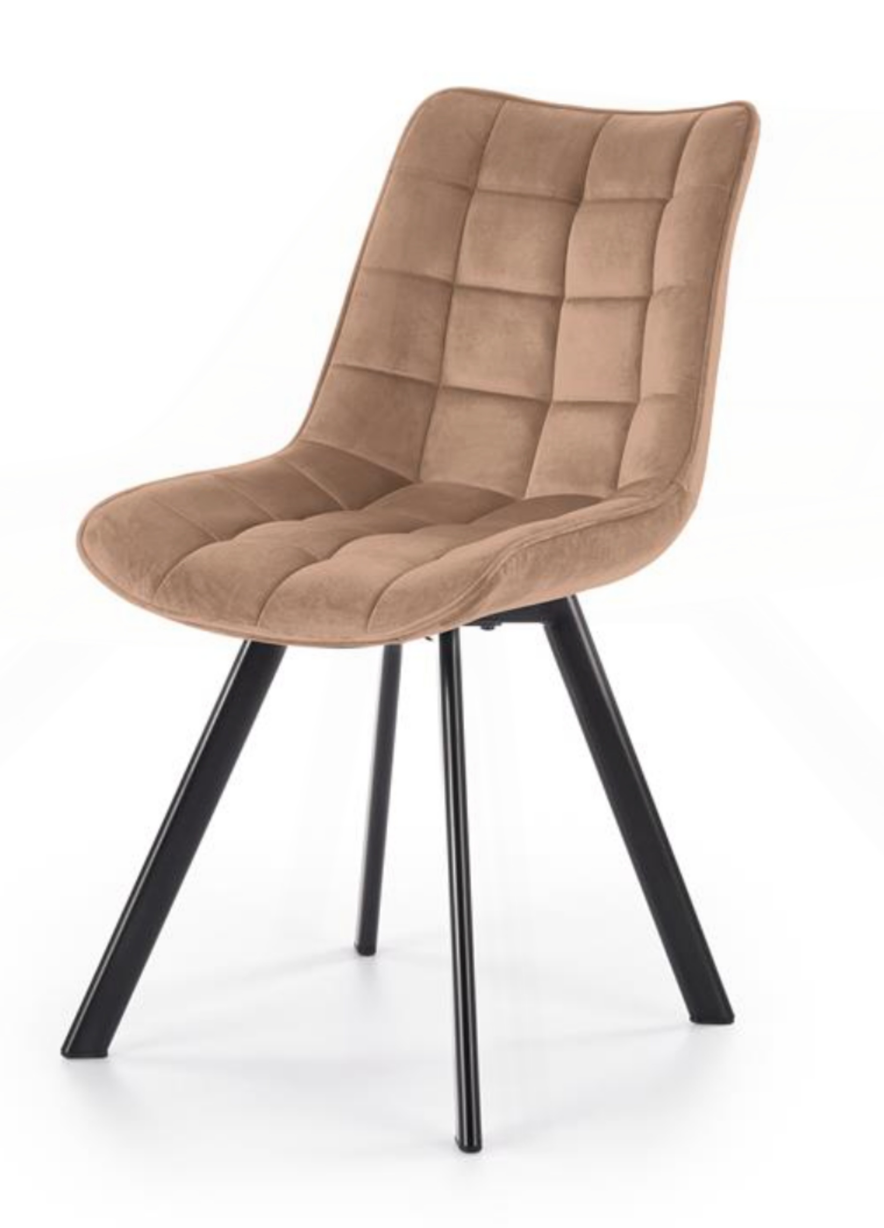 Krzesło tapicerowane Derisa beżowe - zdjęcie 1