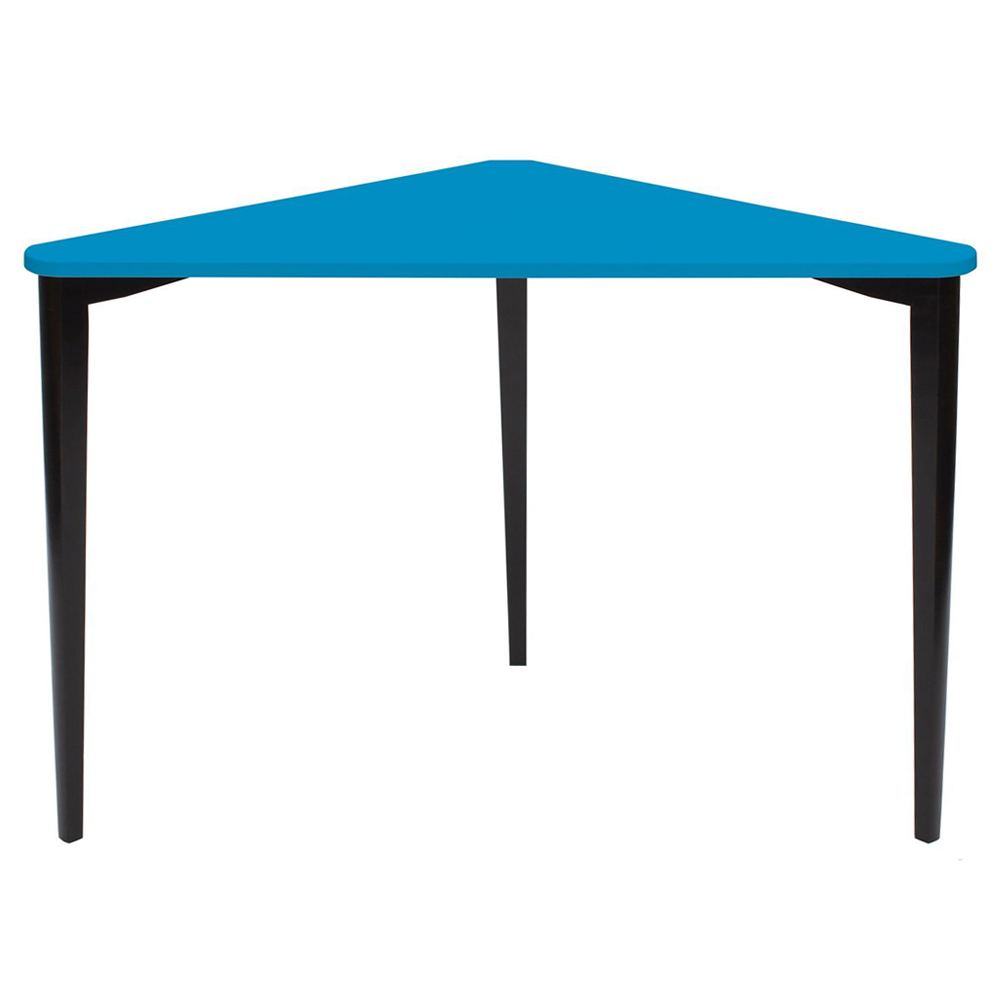 Biurko narożne Naja 114x85 cm czarna podstawa Niebieski - zdjęcie 12