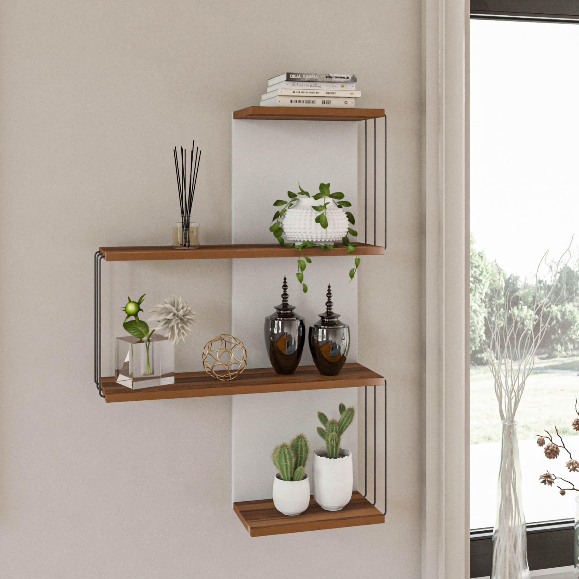 Półka wisząca Cambel 64 cm sosna