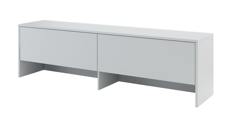 Nadstawka Bed Concept z dwiema zamykanymi szafkami Szary - zdjęcie 1