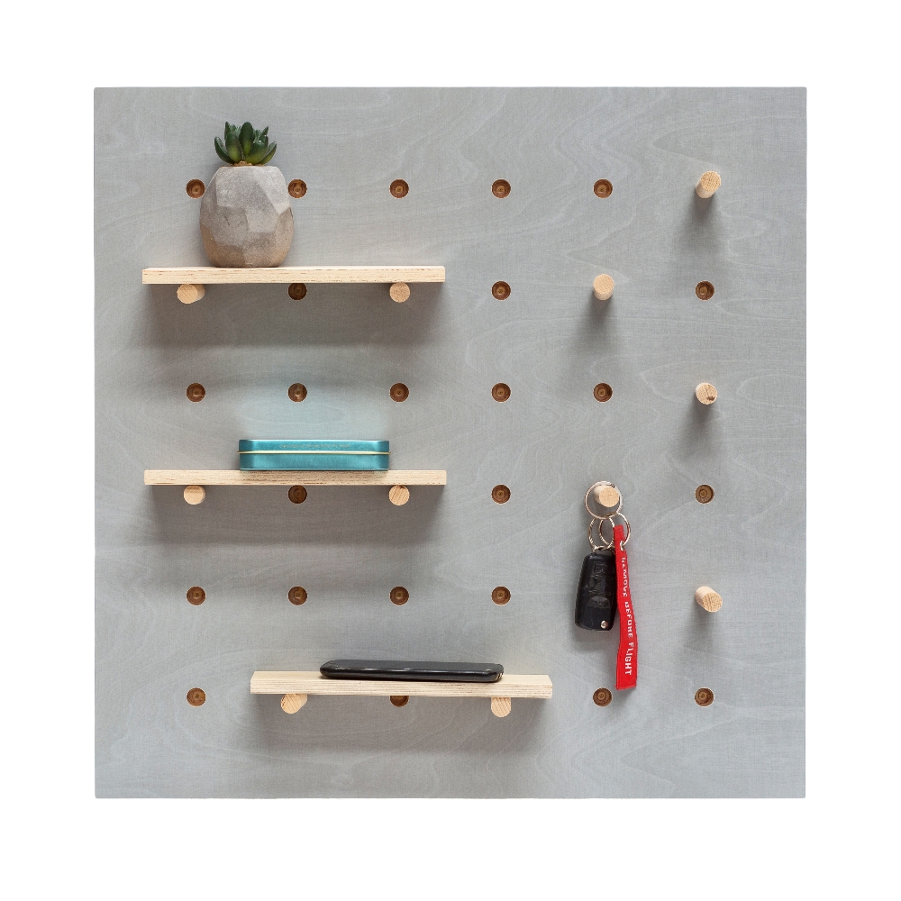 Półka ścienna Triventi organizer 60 cm szara - zdjęcie 1