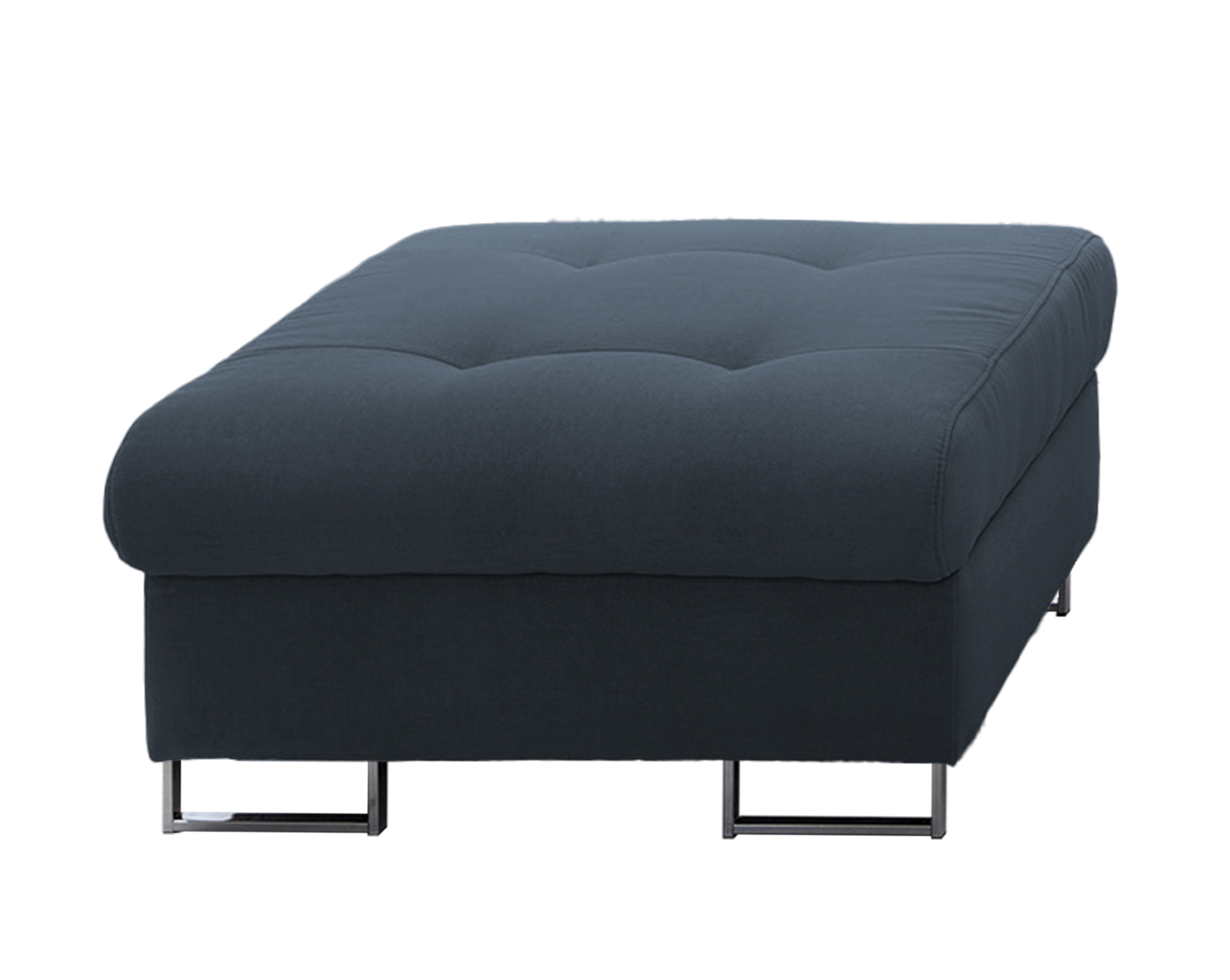 Pufa Novella granatowa w tkaninie hydrofobowej plecionka - zdjęcie 1