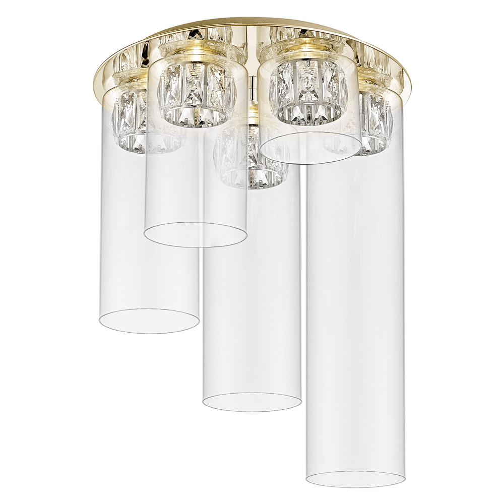 Lampa sufitowa Isauras x5 złota średnica 38 cm - zdjęcie 1