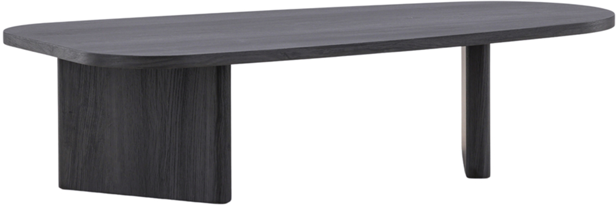 Stolik kawowy Ritony 65 x 130 cm dąb czarny - zdjęcie 1