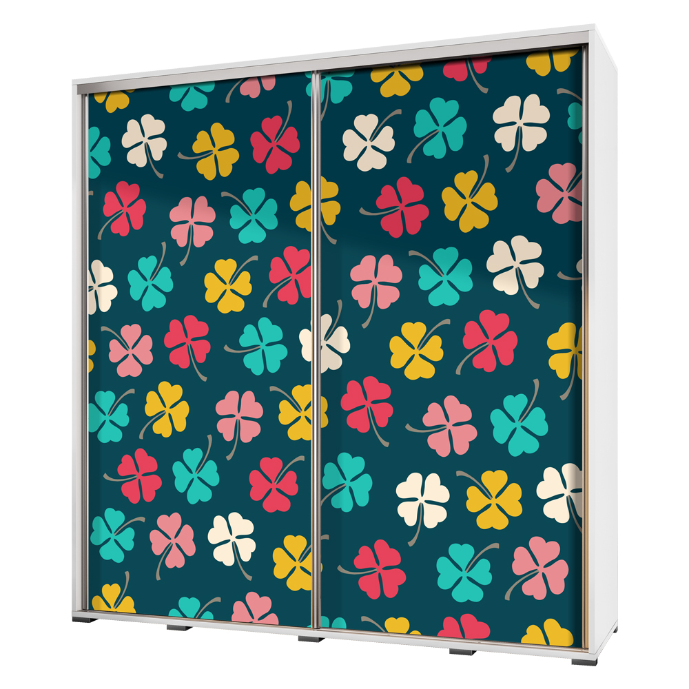 Szafa Wenecja 205 cm Kolorowa koniczyna - zdjęcie 1