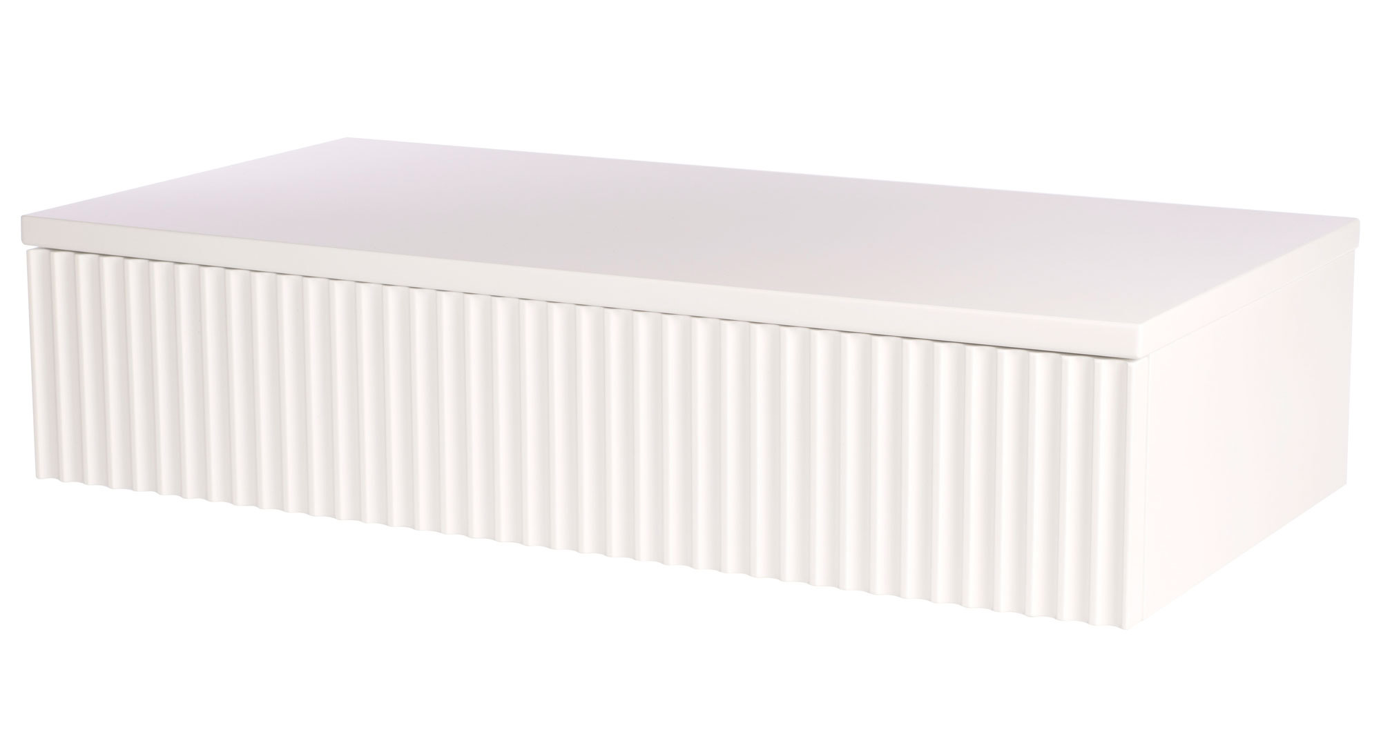 Toaletka Lonidos 60x35 cm wisząca biała lamele - zdjęcie 1