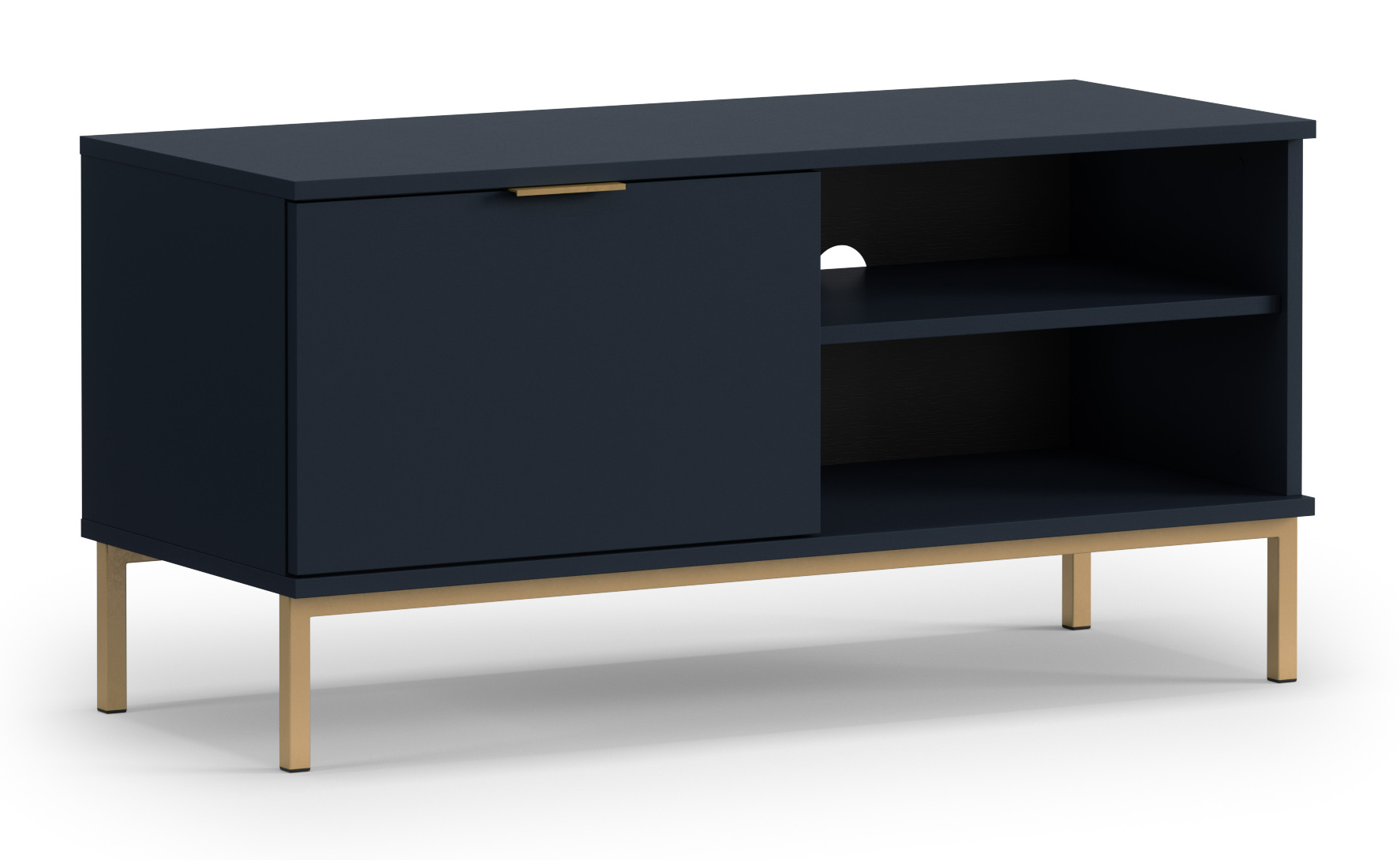 Szafka RTV Lartti 101 cm jednodrzwiowa granatowa - zdjęcie 1