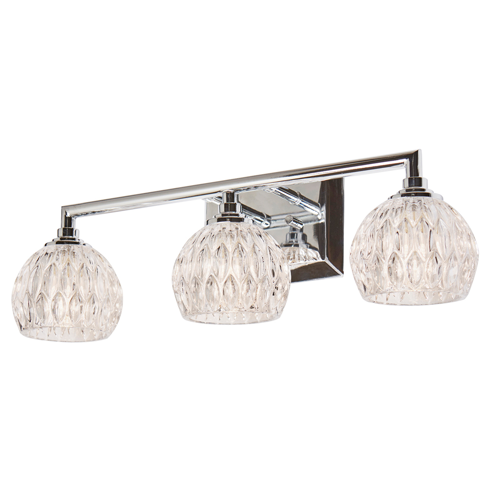 Kinkiet ścienny Serrac x3 chrom - zdjęcie 1