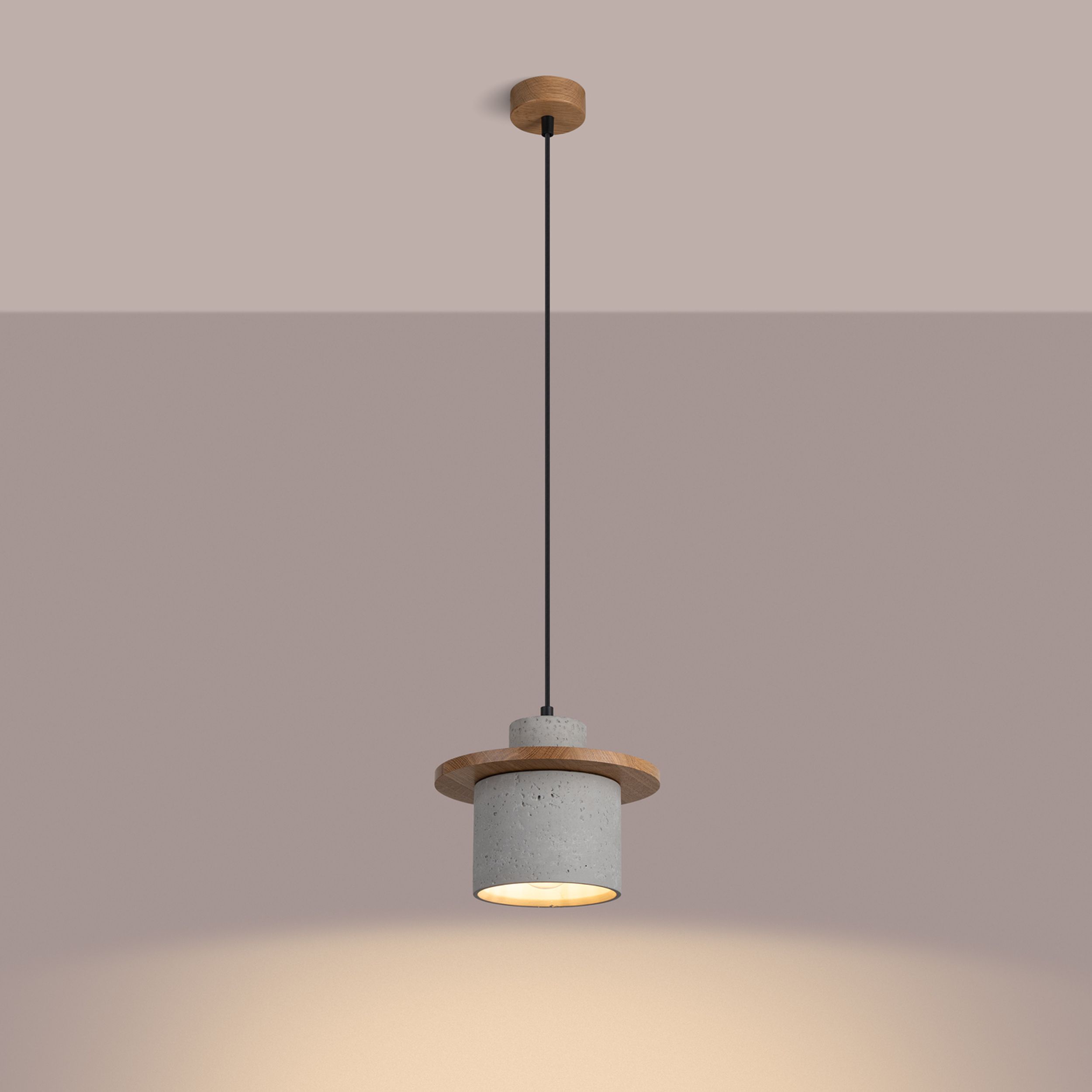 Lampa wisząca Mab beton