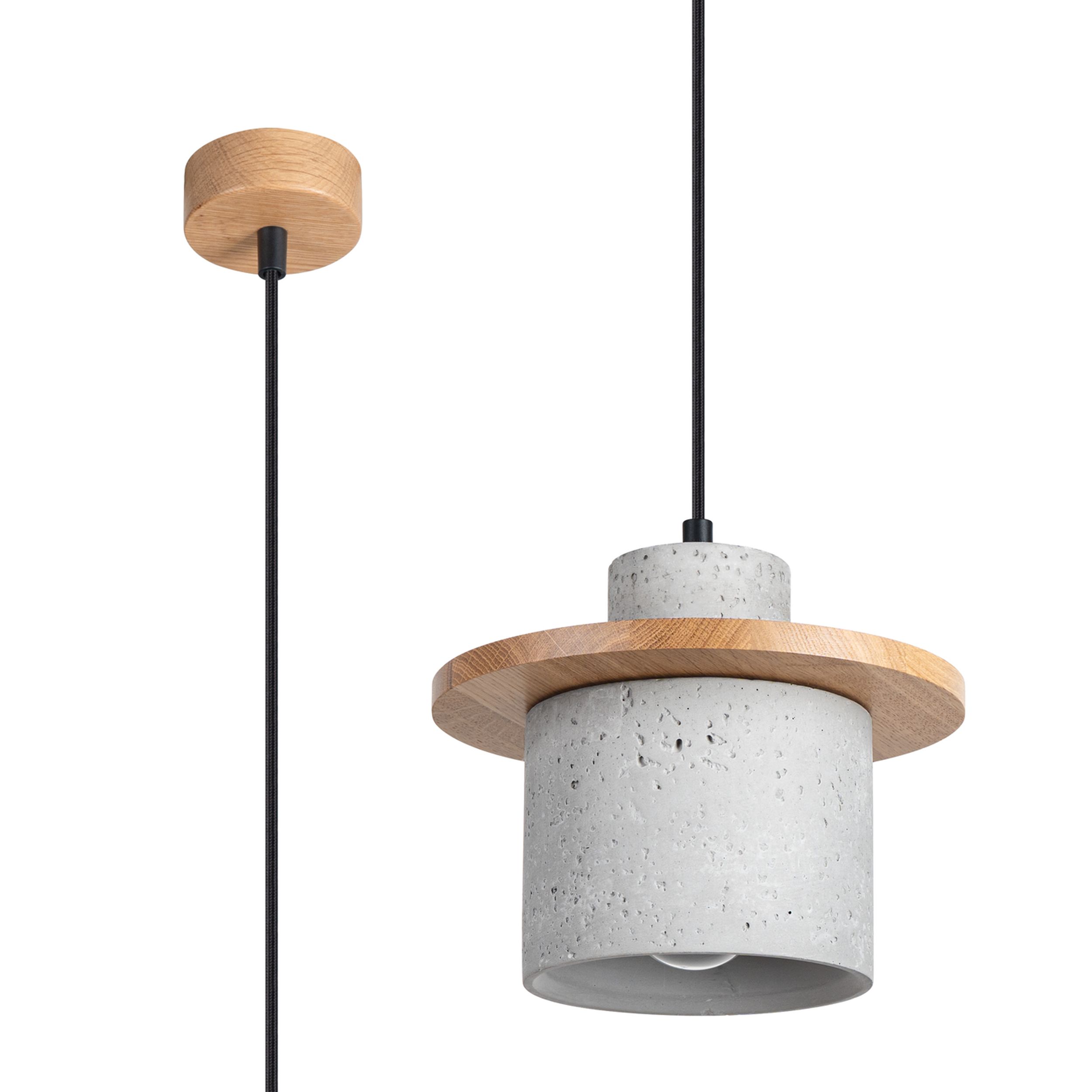 Lampa wisząca Mab beton
