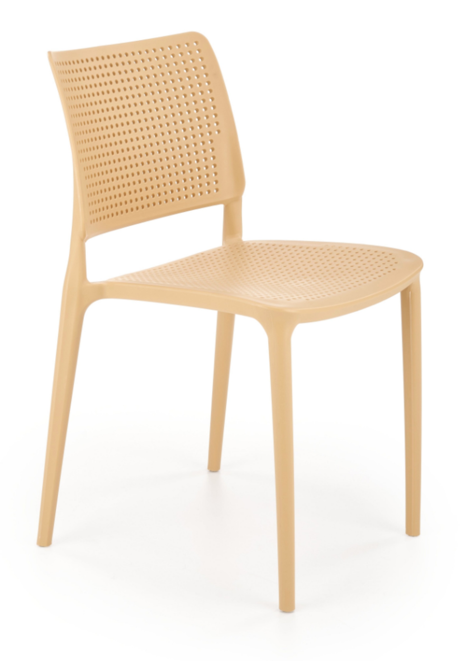 Krzesło z tworzywa Discyll pomarańczowy - zdjęcie 1