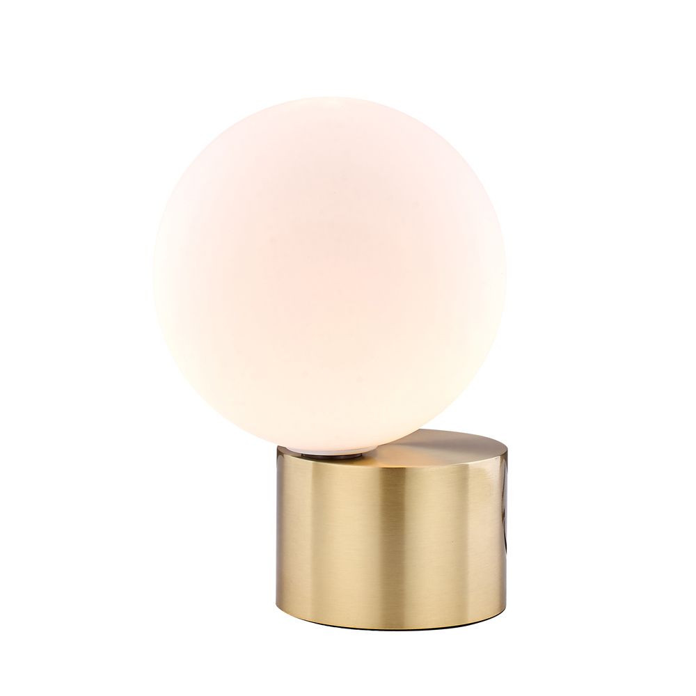 Lampa stołowa Basset biała/złota - zdjęcie 1