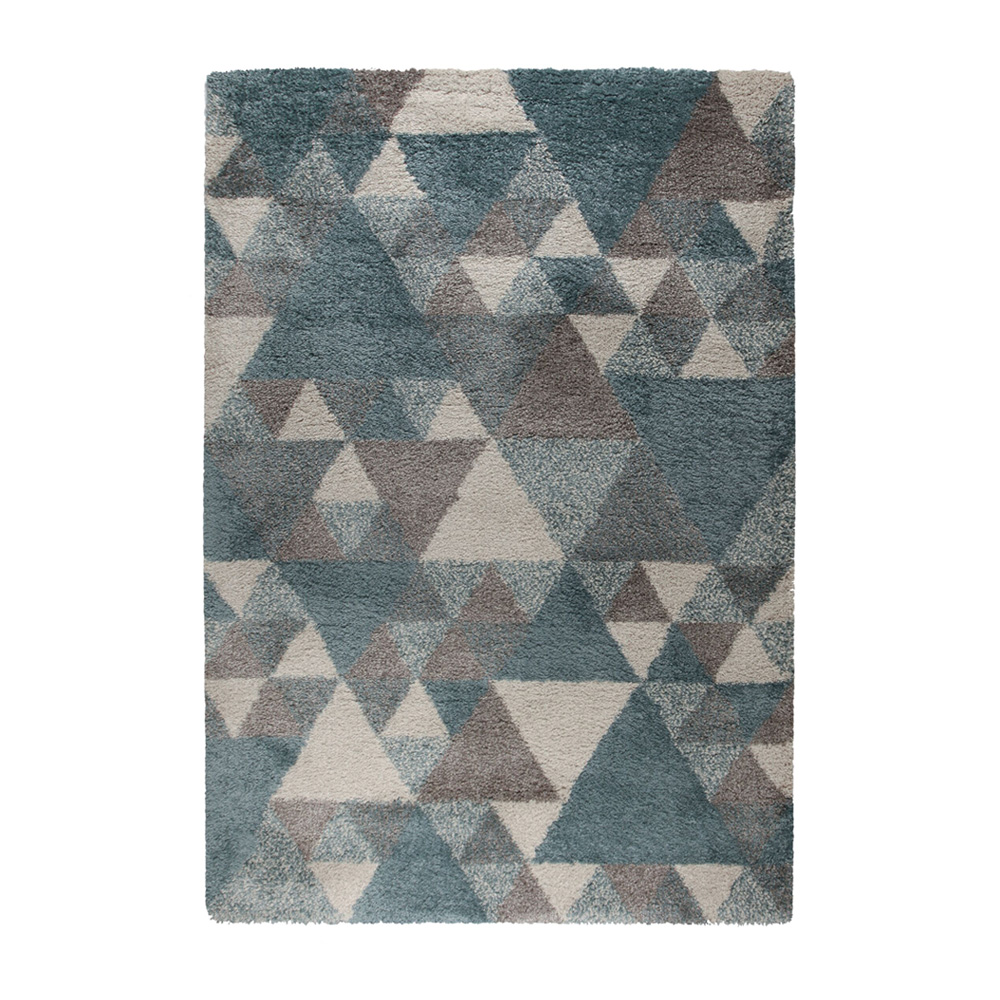 Dywan nowoczesny Nuru niebieski/szary/kremowy - zdjęcie 1