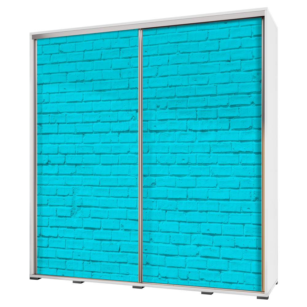 Szafa Wenecja 205 cm Turkusowe cegiełki - zdjęcie 1