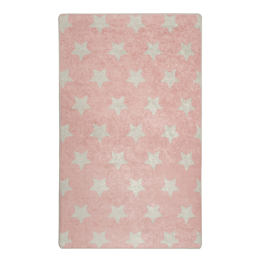Dywan do pokoju dziecięcego Dinkley Yildiz różowy 140x190 cm - zdjęcie 1