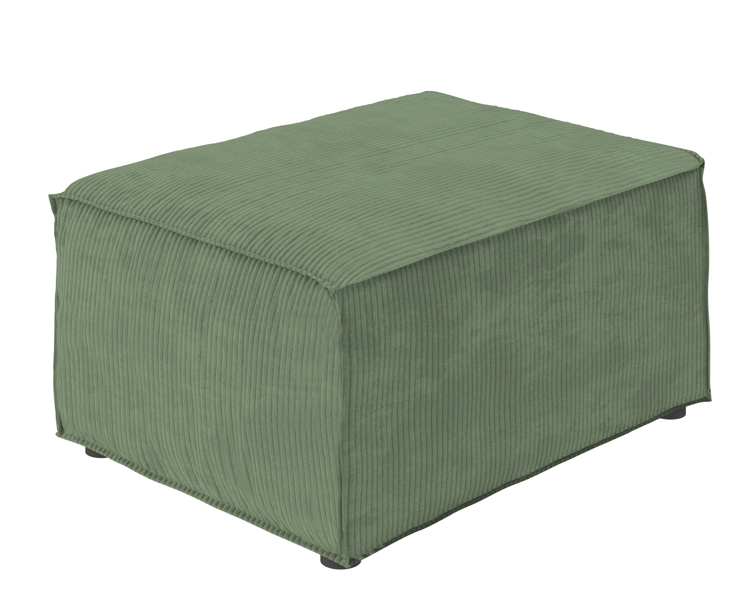 Pufa Copertino 65x90 cm zielona sztruks - zdjęcie 3