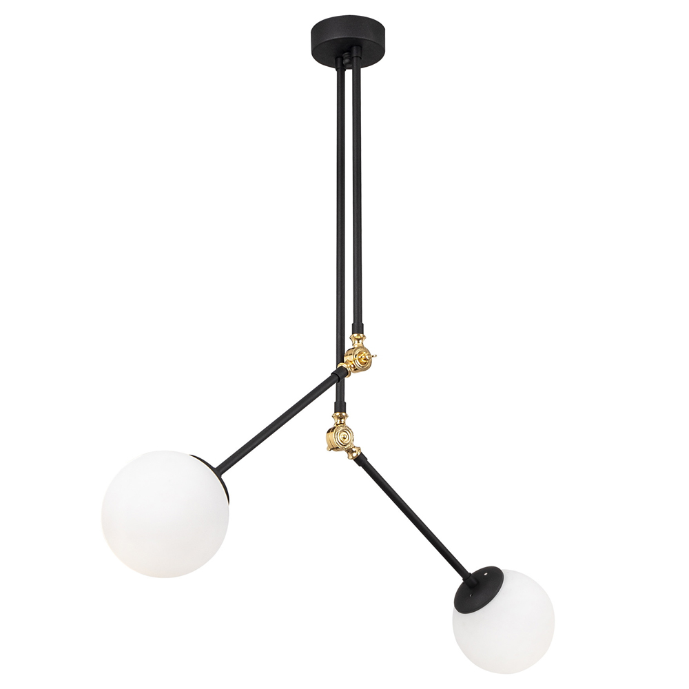 Lampa wisząca Nizatic x2 czarno-złota - zdjęcie 1