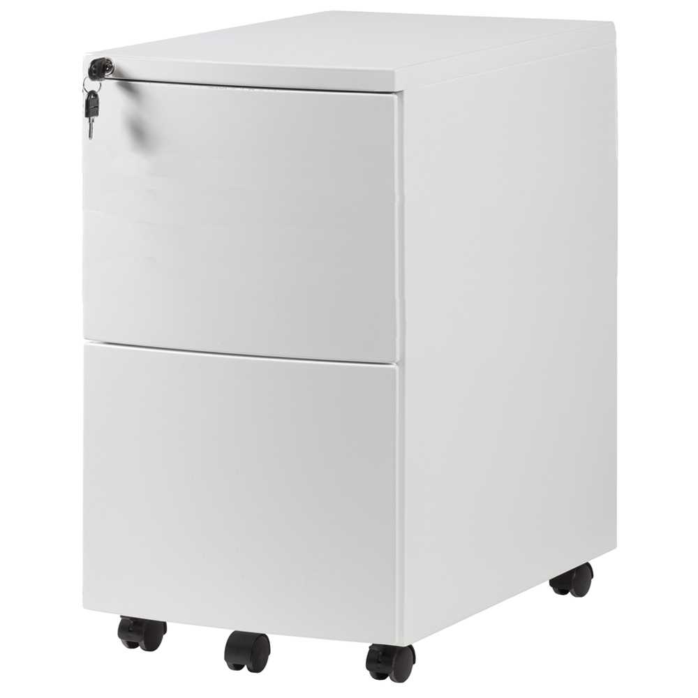 Kontenerek metalowy pod biurko RPH-02 biały - zdjęcie 1