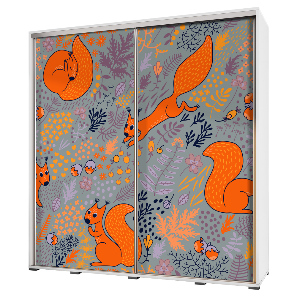 Szafa Wenecja 205 cm Wesołe wiewiórki - zdjęcie 1