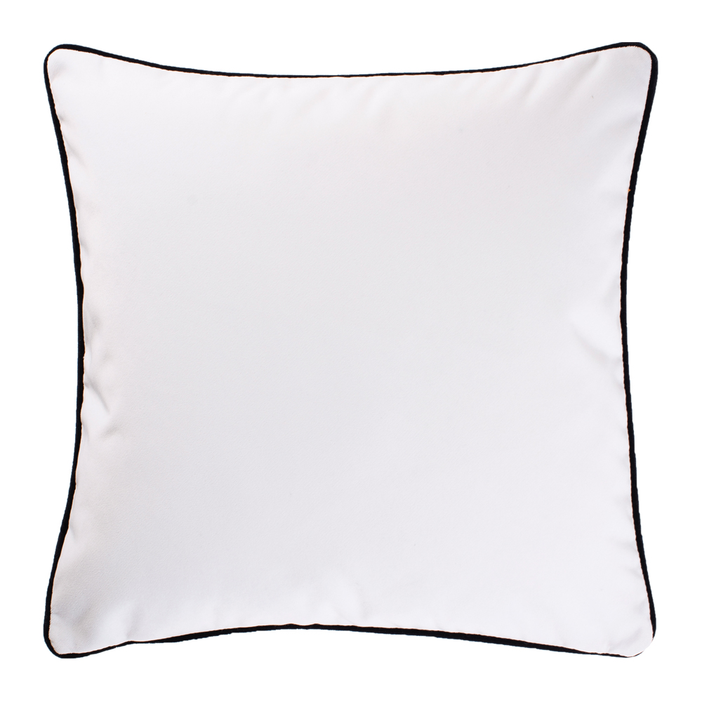 Poduszka dekoracyjna Elatus w tkaninie PET FRIENDLY 45x45 cm białoczarna - zdjęcie 1