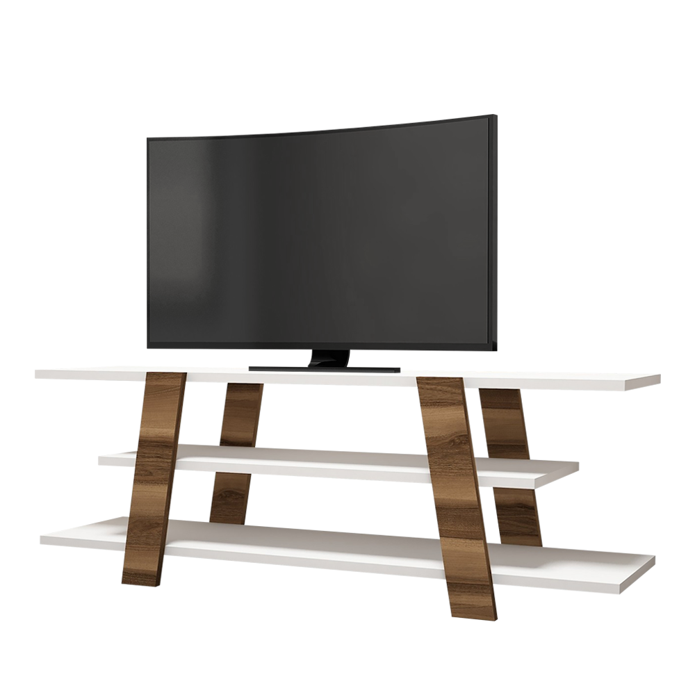 Szafka RTV Vidalo z białymi półkami - zdjęcie 1