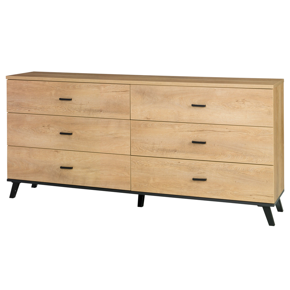 Komoda Inelets 181 cm z sześcioma szufladami - zdjęcie 1