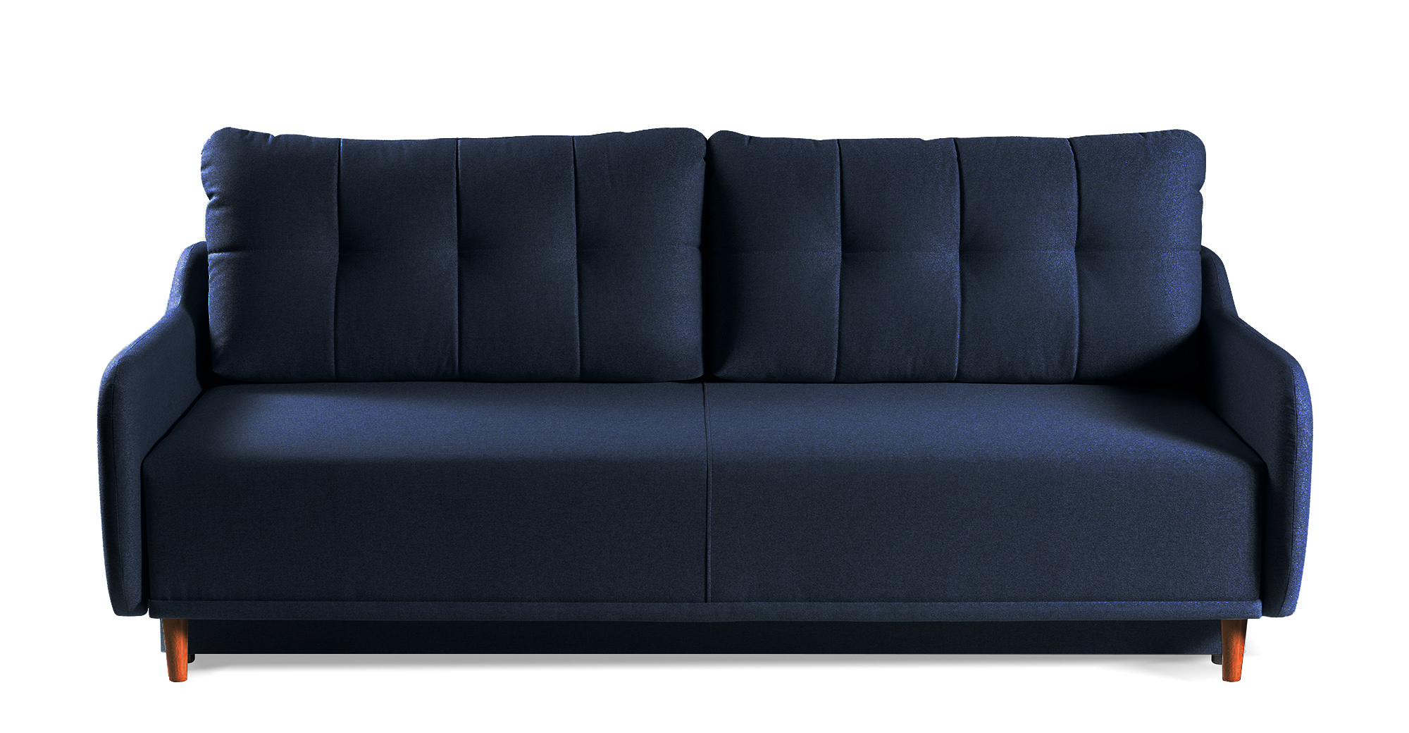 Kanapa rozkładana trzyosobowa Grasvegen z pojemnikiem granatowa plecionka - zdjęcie 1