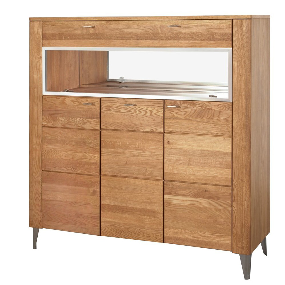 Witryna trzydrzwiowa Rowande z przeszkleniem - zdjęcie 1