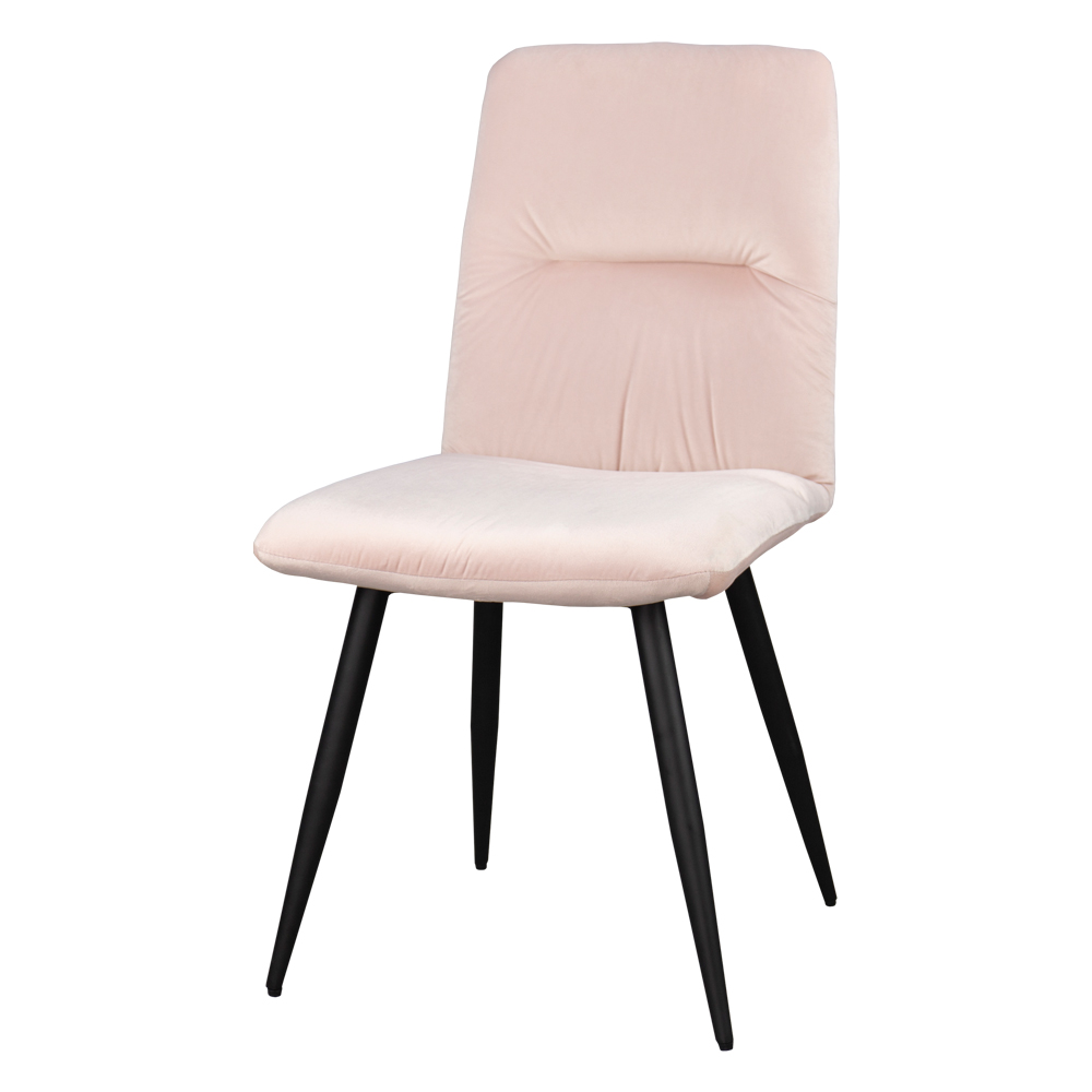 Krzesło tapicerowane Mosterio pudrowy velvet - zdjęcie 1