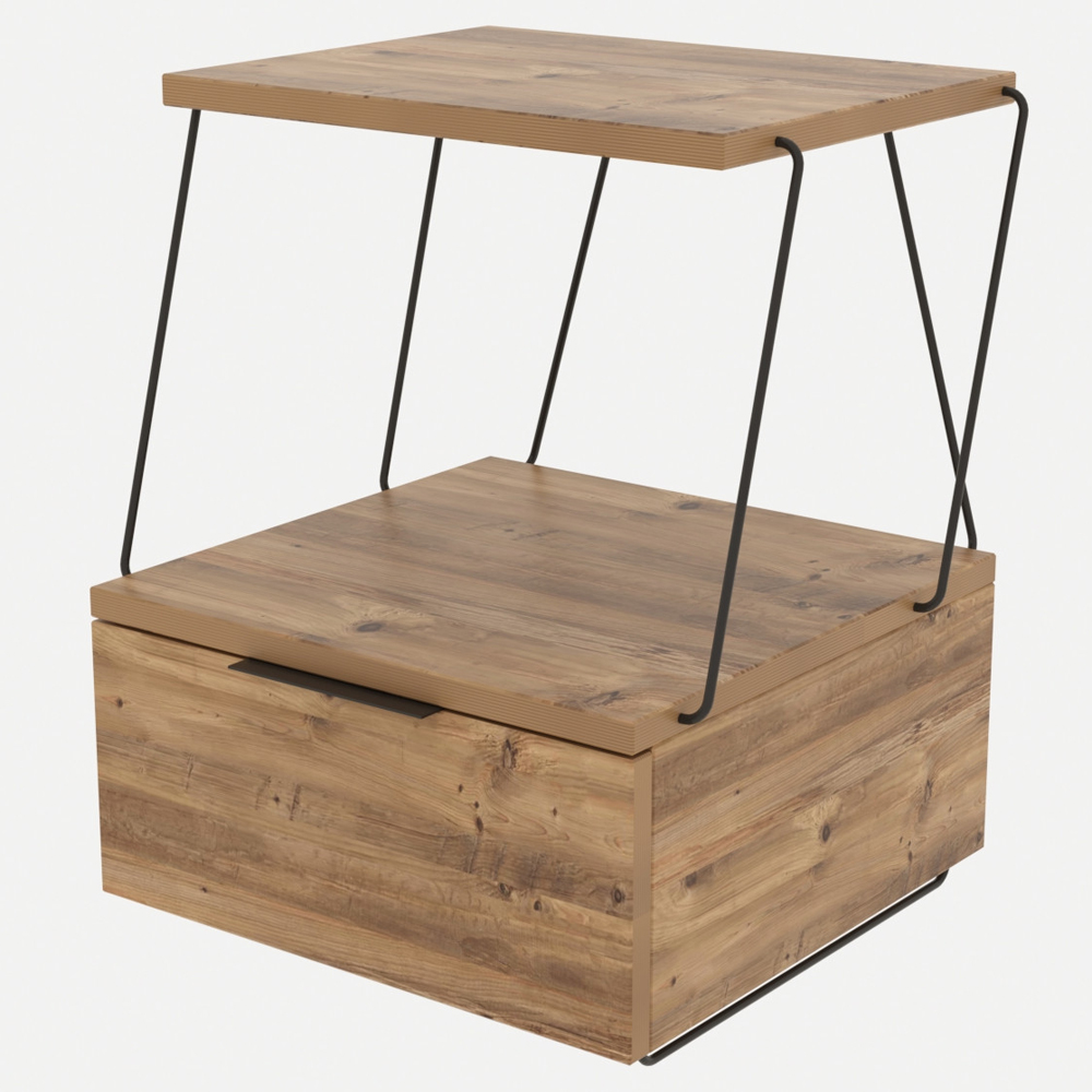 Szafka nocna Teskio minimalistyczna sosna - zdjęcie 1