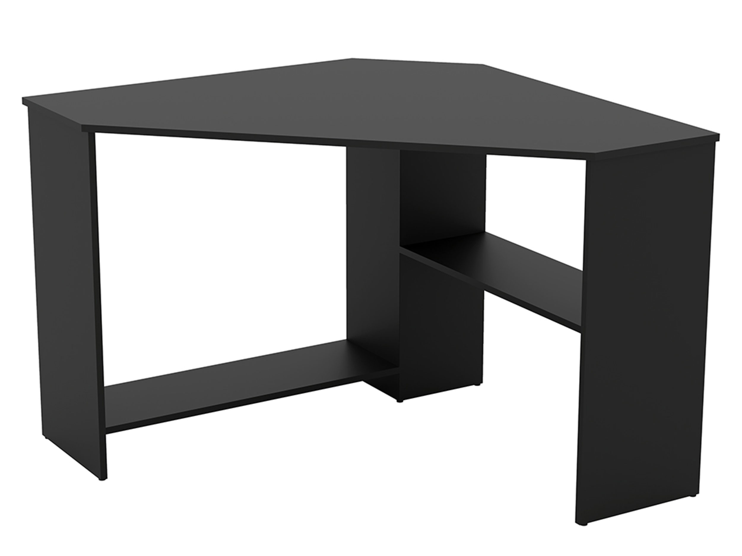 Biurko narożne Salran 80x80 cm czarny onyks - zdjęcie 1