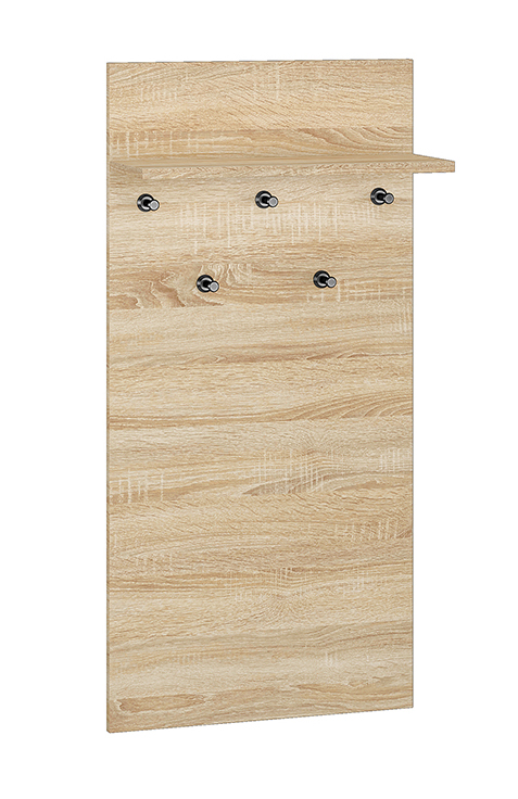 Wieszak ścienny Mafro z półką 50 cm Sonoma jasna - zdjęcie 1