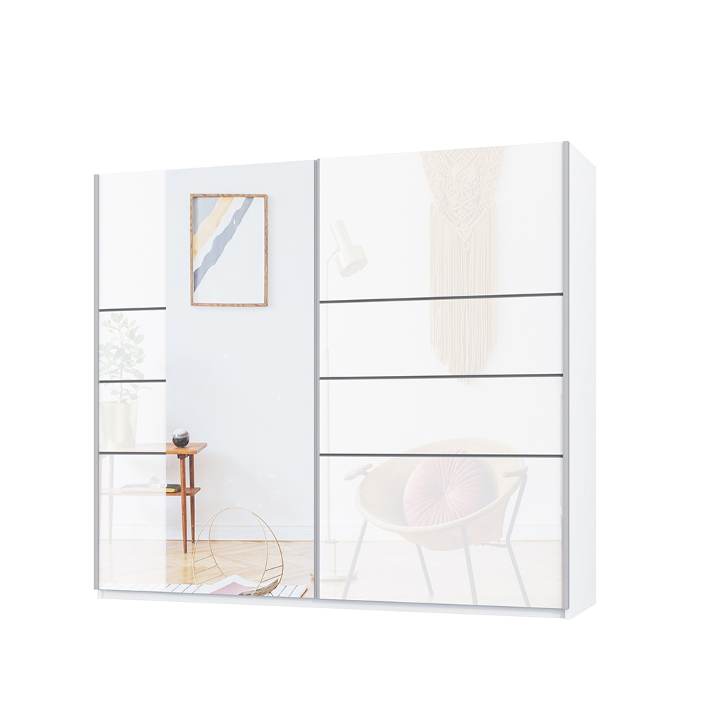 Szafa Dolreth jasna z lustrem z boku - zdjęcie 1