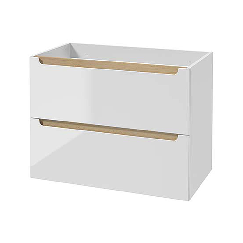 Szafka łazienkowa Saeli wisząca z dwiema szufladami 80x45 cm - zdjęcie 1