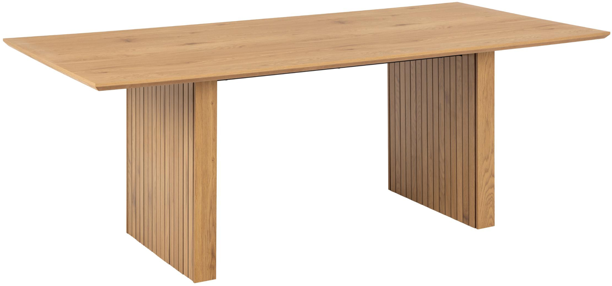 Stół Tellineo 210x100 cm z lamelowaną podstawą naturalny mat - zdjęcie 1