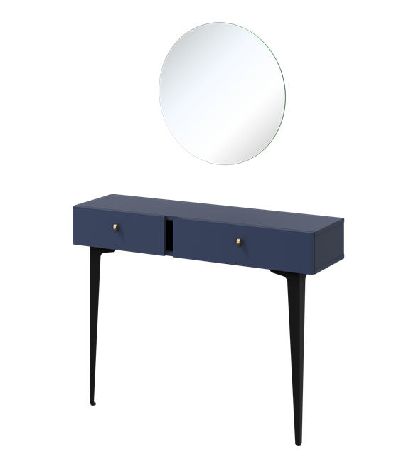 Konsola z szufladami Colours 105 cm granatowa - zdjęcie 1