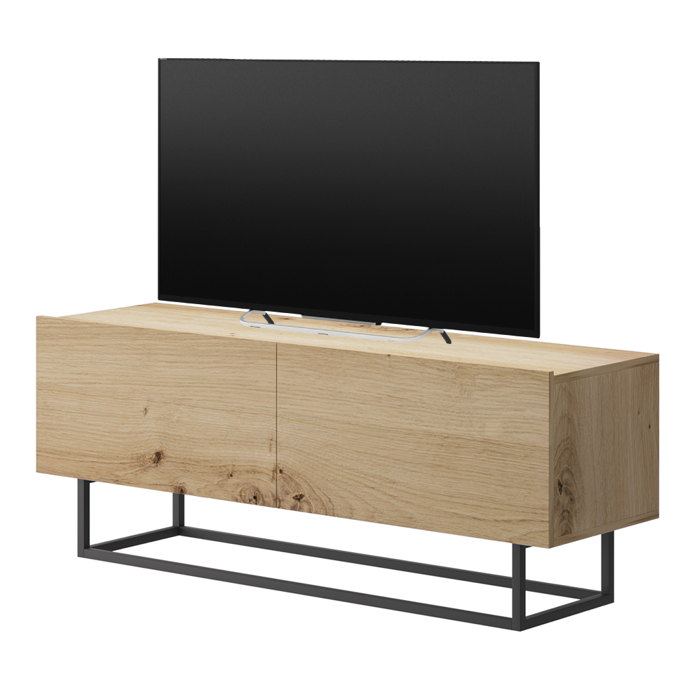 Szafka RTV Bugar 120 cm dąb artisan stojąca - zdjęcie 1