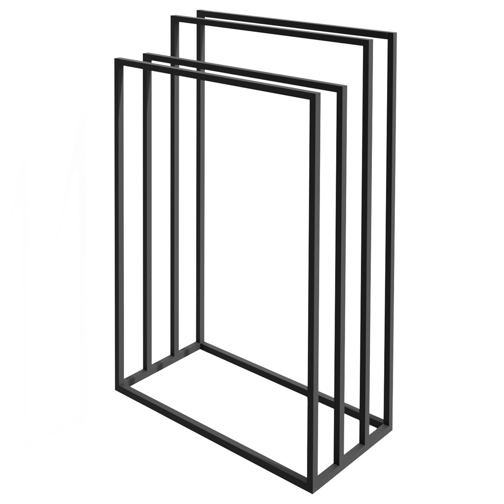 Wieszak na ręczniki Edalv stojący czarny - zdjęcie 1