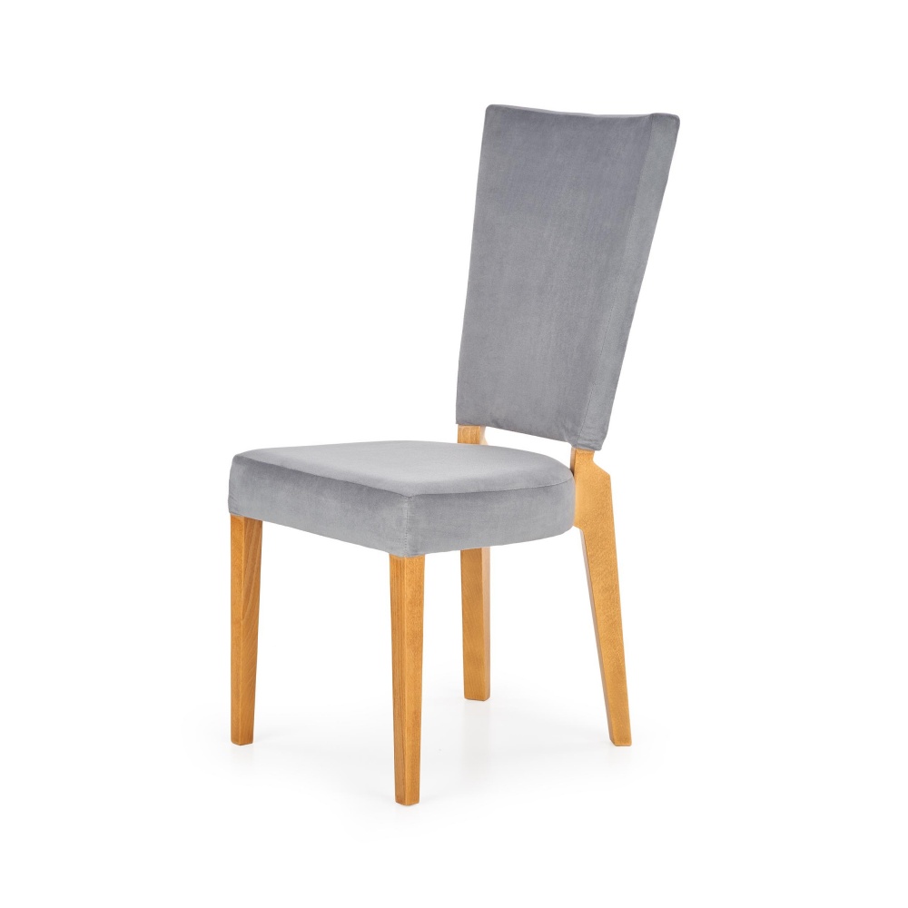 Krzesło tapicerowane Dajla popielaty - zdjęcie 1