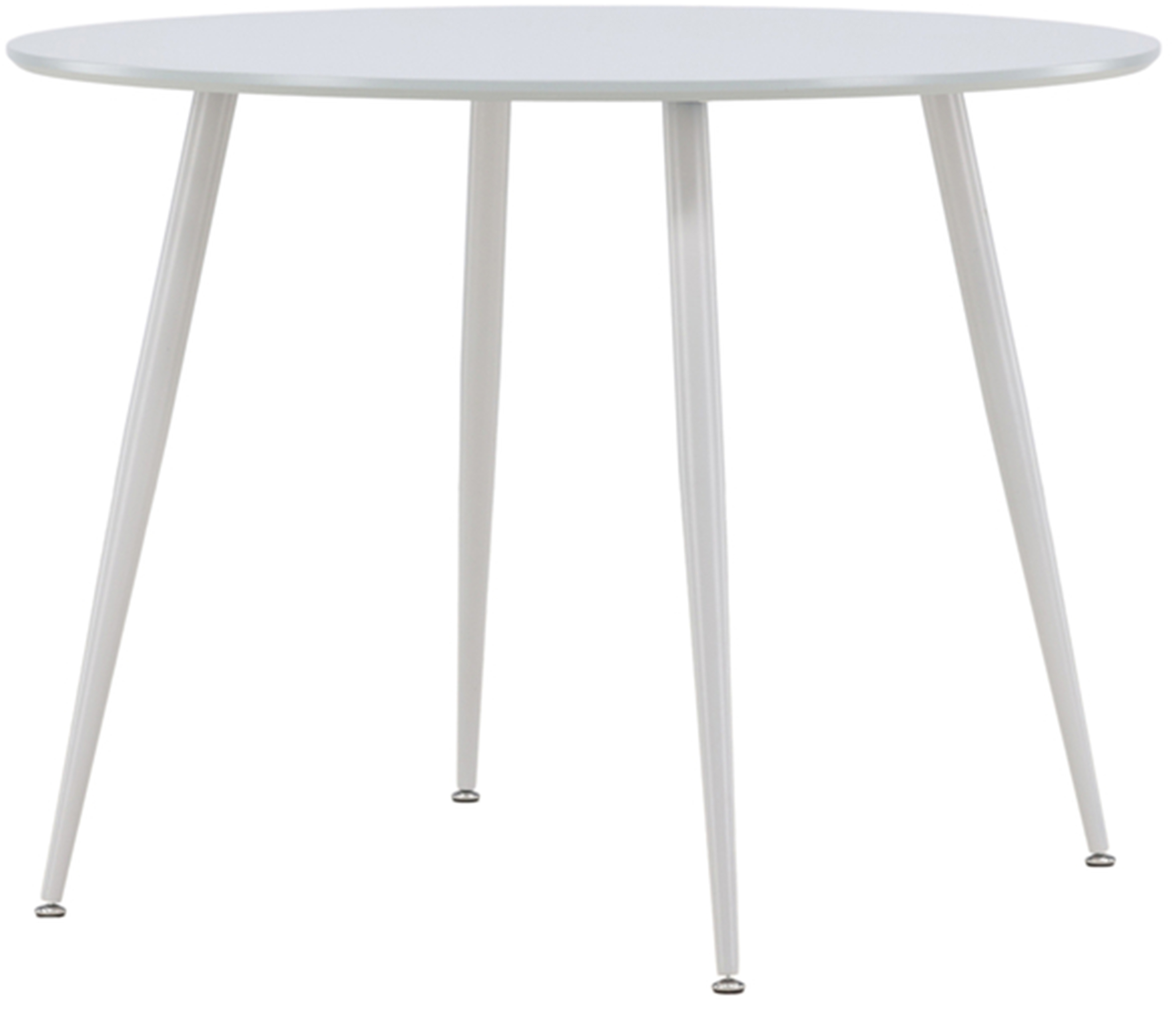 Stół do jadalni Plaza okrągły średnica 100 cm biały - zdjęcie 1