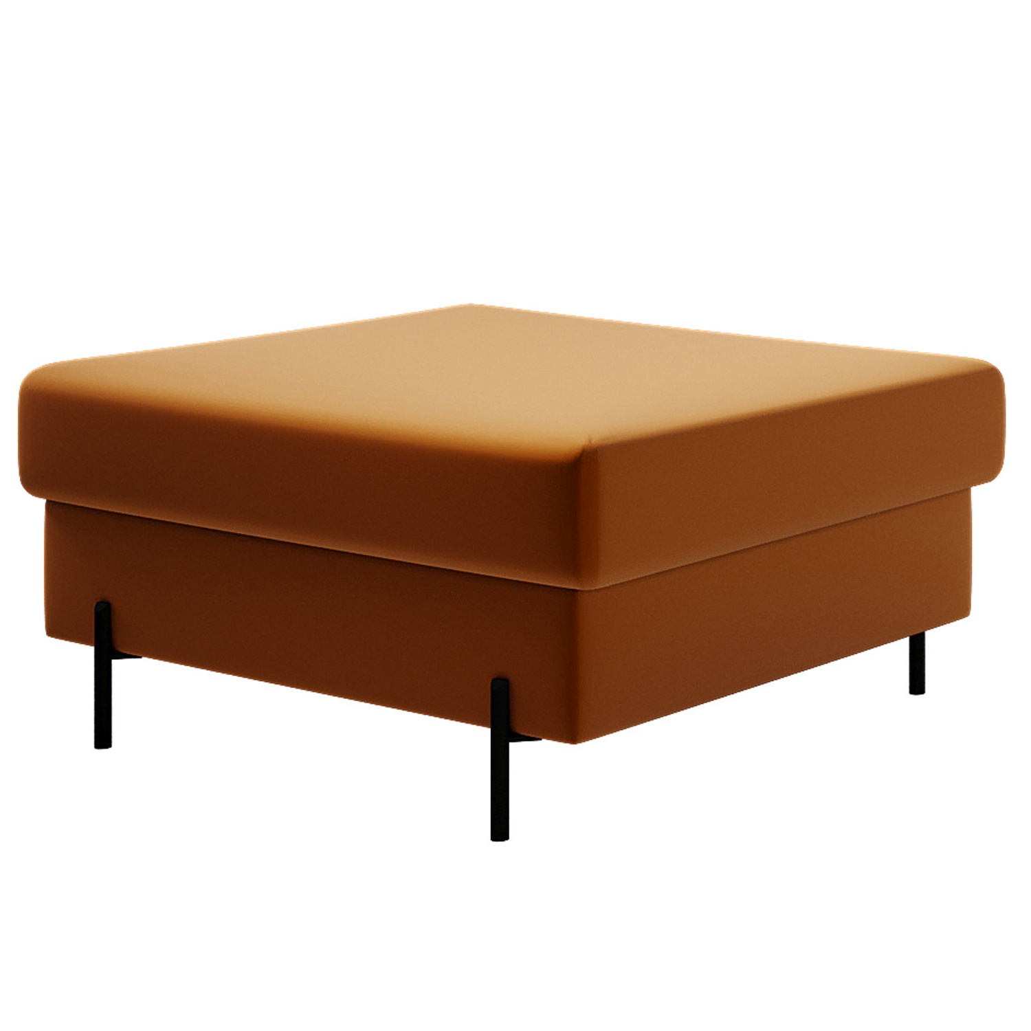 Podnóżek Solferina miedziany welur - zdjęcie 1