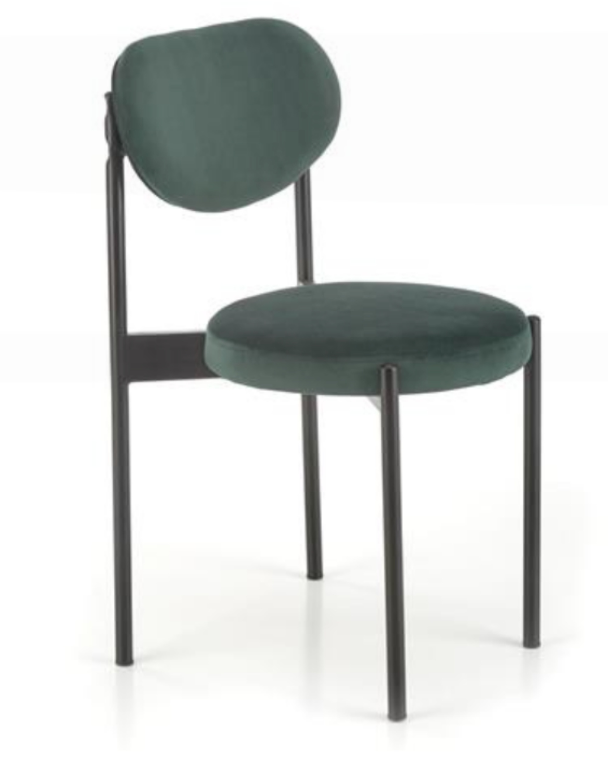 Krzesło tapicerowane Gaspler zielony velvet - zdjęcie 1