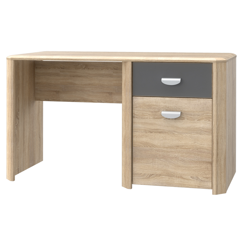 Biurko Yoop 130x58 cm z szafką i szufladą - zdjęcie 1