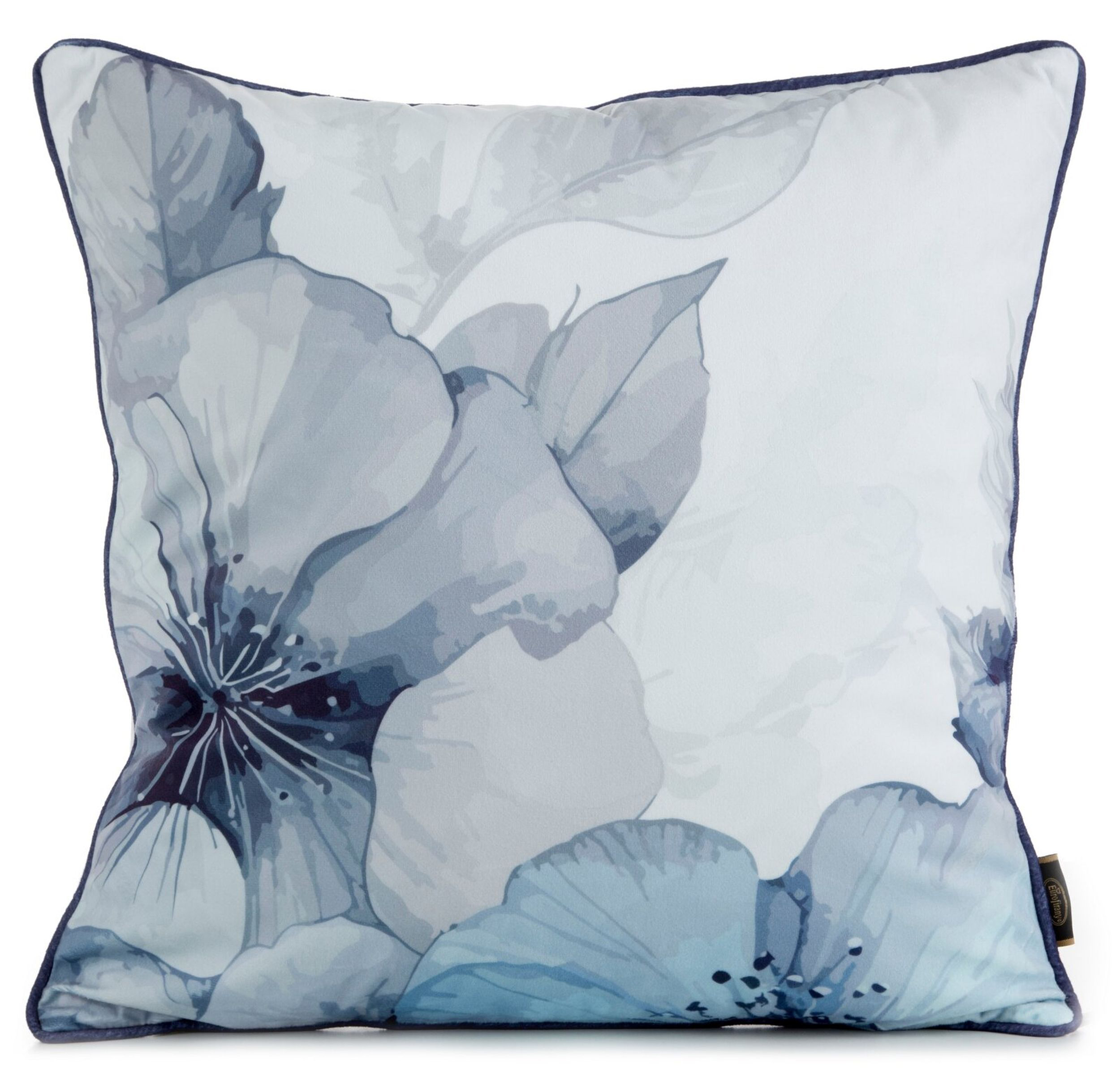 Poszewka na poduszkę Nuatters 45x45 cm niebieska - zdjęcie 1