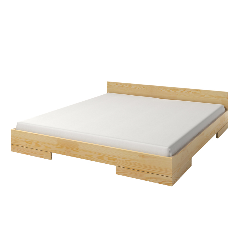 Łóżko Noava z drewna sosnowego niskie - zdjęcie 1